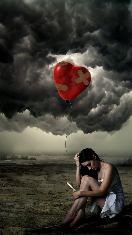 Broken Heart | Sad Girl Wallpaper Download | MobCup