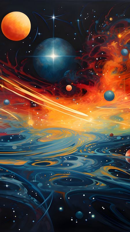 Fantasy Space Digital Art - Colorful Wallpaper Download | MobCup
