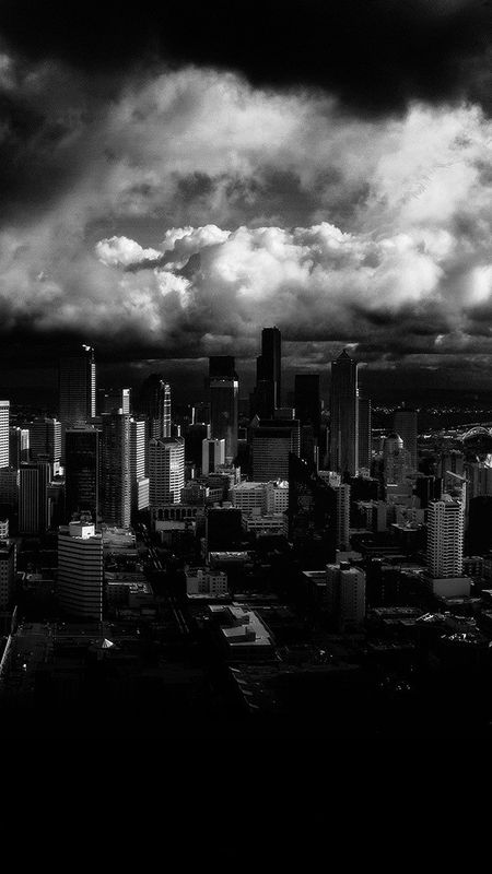 Full Black - Cloudy - Dark City Wallpaper Download | MobCup