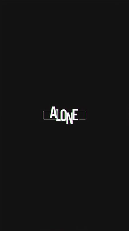 Best Alone With Black Background Wallpaper Download | MobCup
