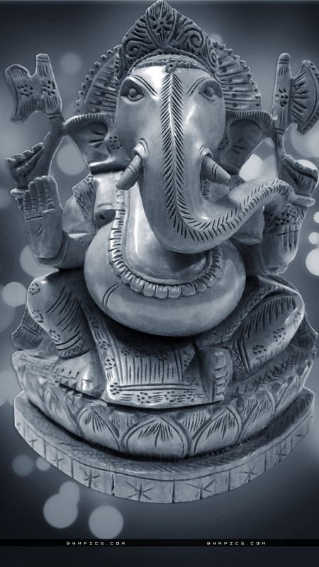 Ganesh Photo - Black And White Wallpaper Download | MobCup