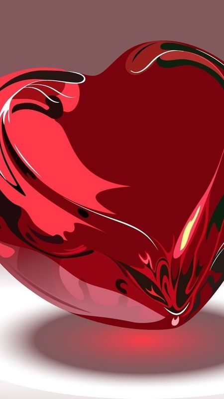 Love Hd - Red Heart Wallpaper Download | MobCup