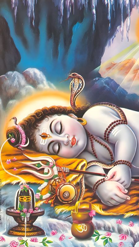 Lord Shiva Pics Hd - Baby Lord Shiva Sleeping Wallpaper Download | MobCup