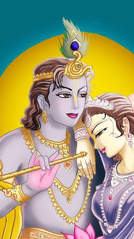 Radha Krishna Pictures - Radha Krishna - Love Painting Wallpaper Download |  MobCup
