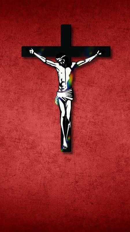 Christian Live - Jesus Cross In Red Background Wallpaper Download | MobCup