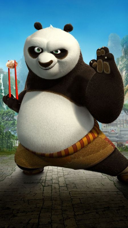 Kung Fu Panda - Blue Sky Background Wallpaper Download | MobCup