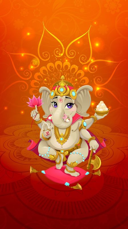 Hindu God - Lord Ganesh Animated Work Wallpaper Download | MobCup