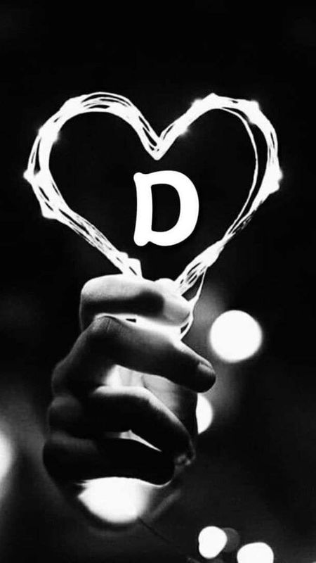 D Letter - Black And White Wallpaper Download | MobCup