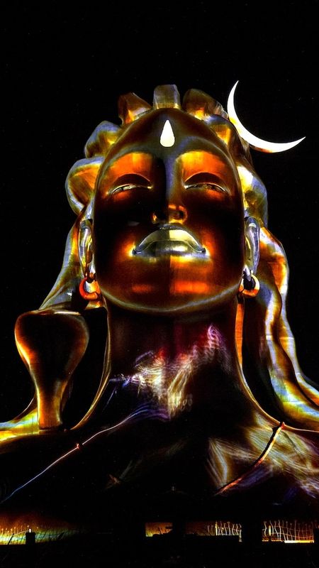 Lord Shiva Photos - Adiyogi - Night Background Wallpaper Download | MobCup