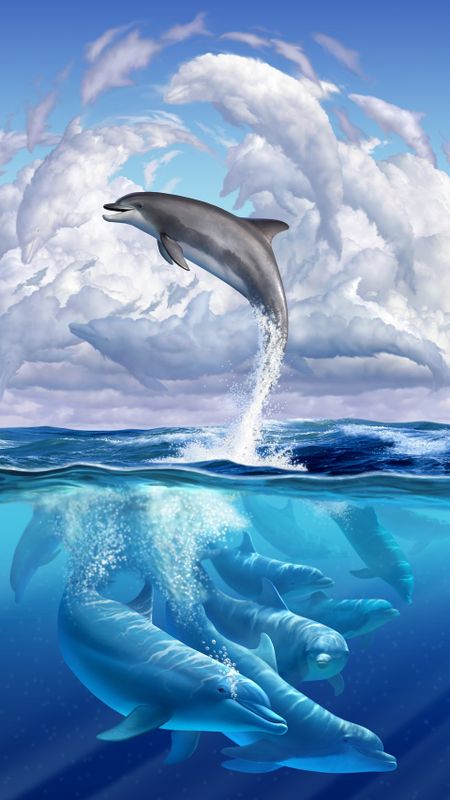 Best Dolphin iPhone HD Wallpapers  iLikeWallpaper