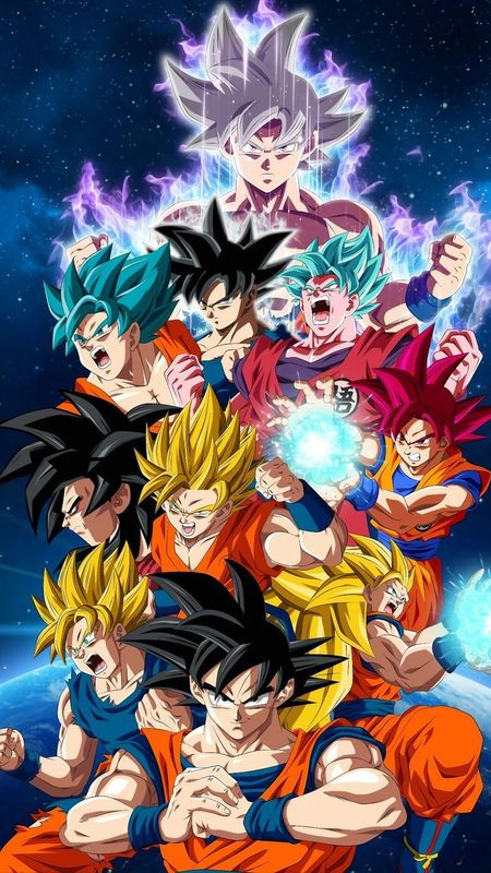 Dragon Ball Super - Goku Collage Wallpaper Download