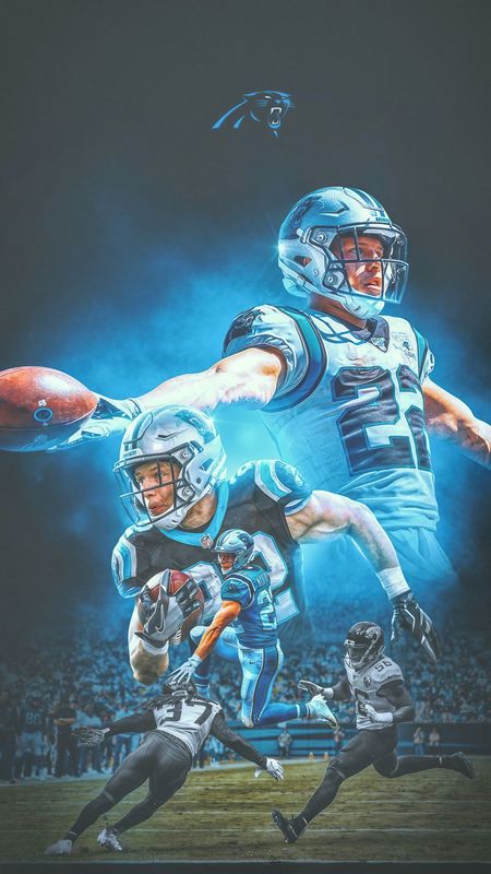 Download Christian McCaffrey, Carolina Panthers running back Wallpaper