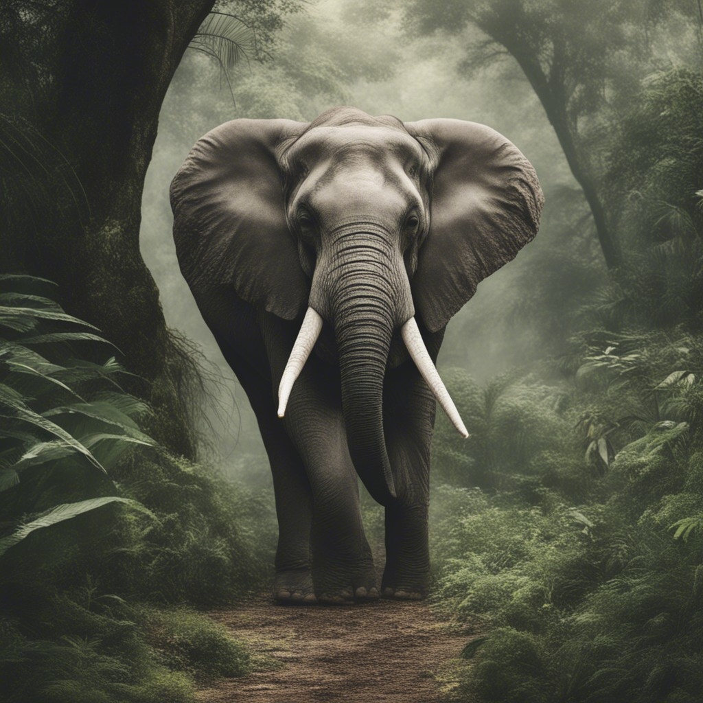 Elephant In Forest