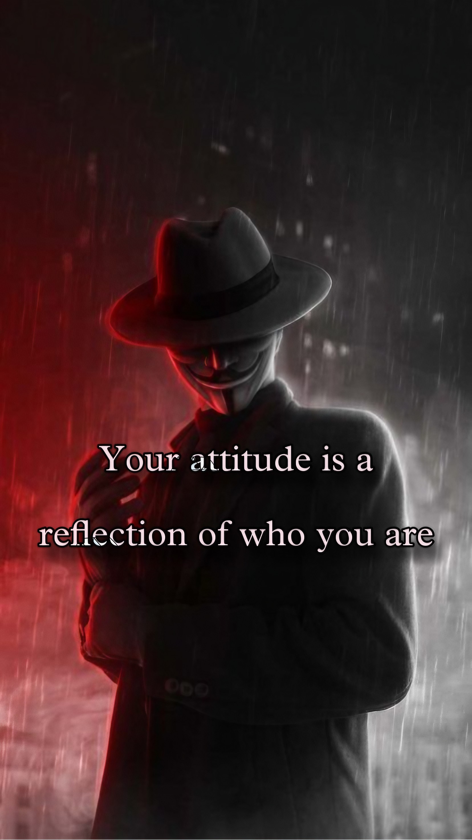 Attitude quotes - Mask Man Background