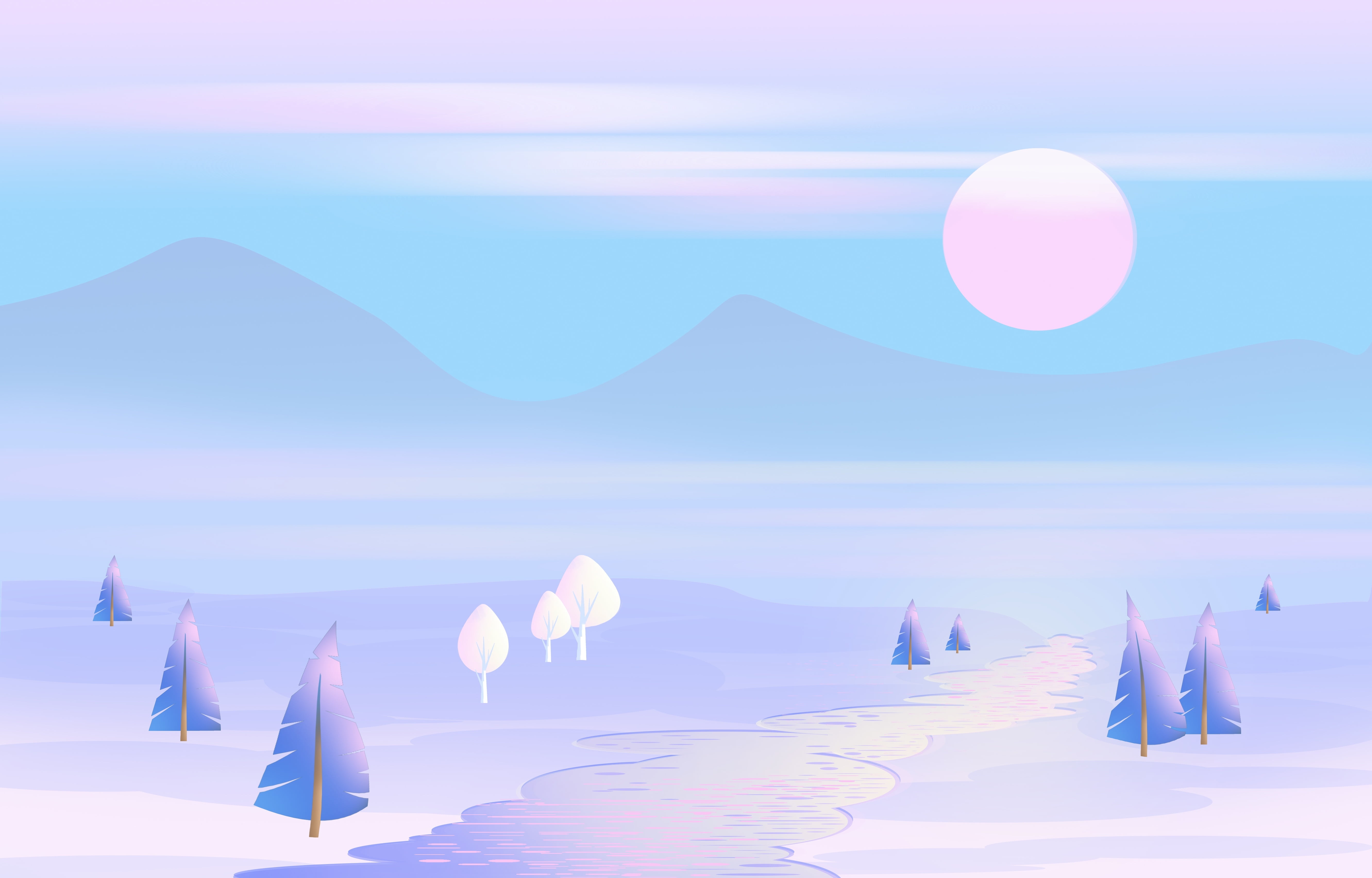 Vector art - Winter nature