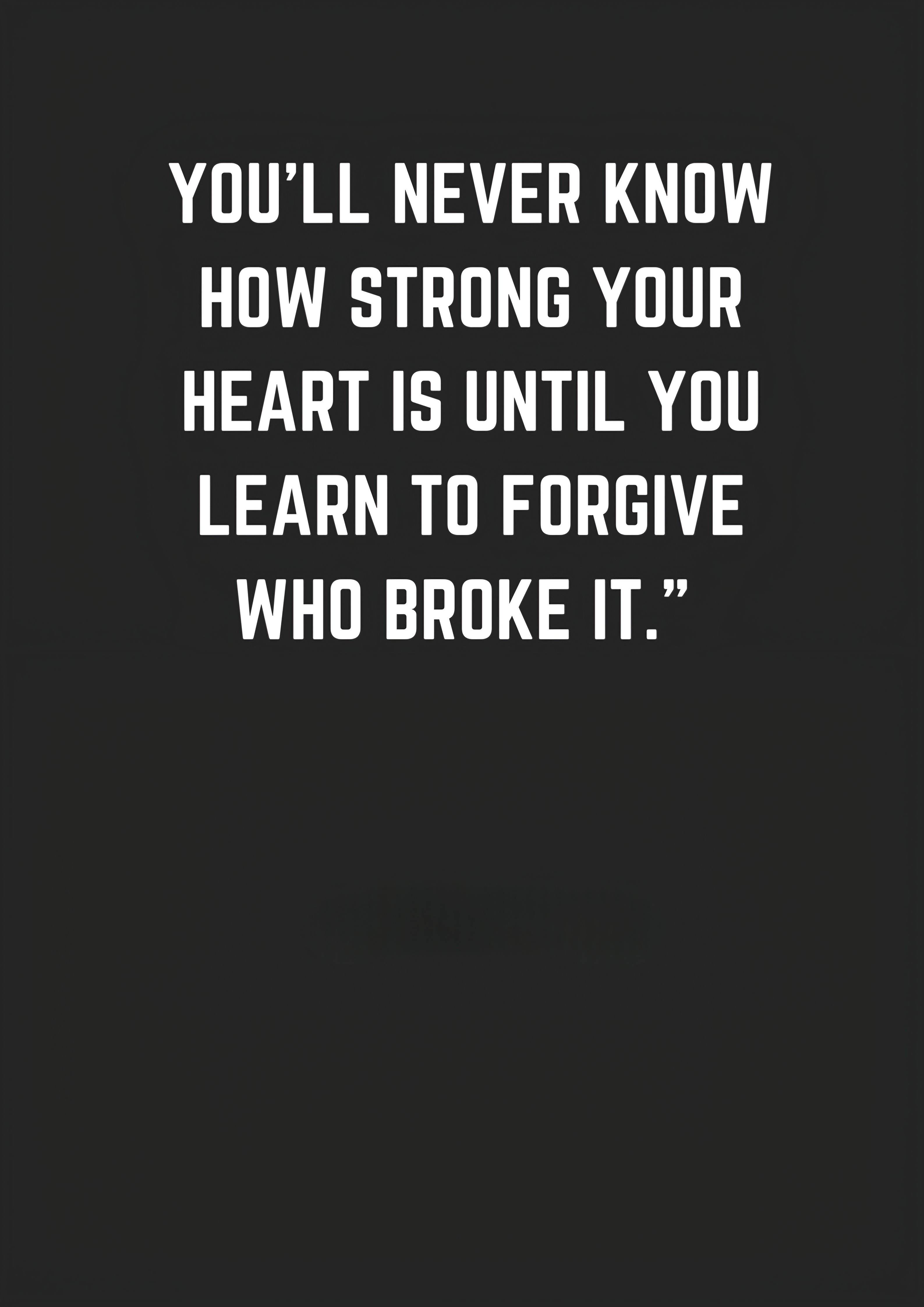 Broken quotes - Youll never know