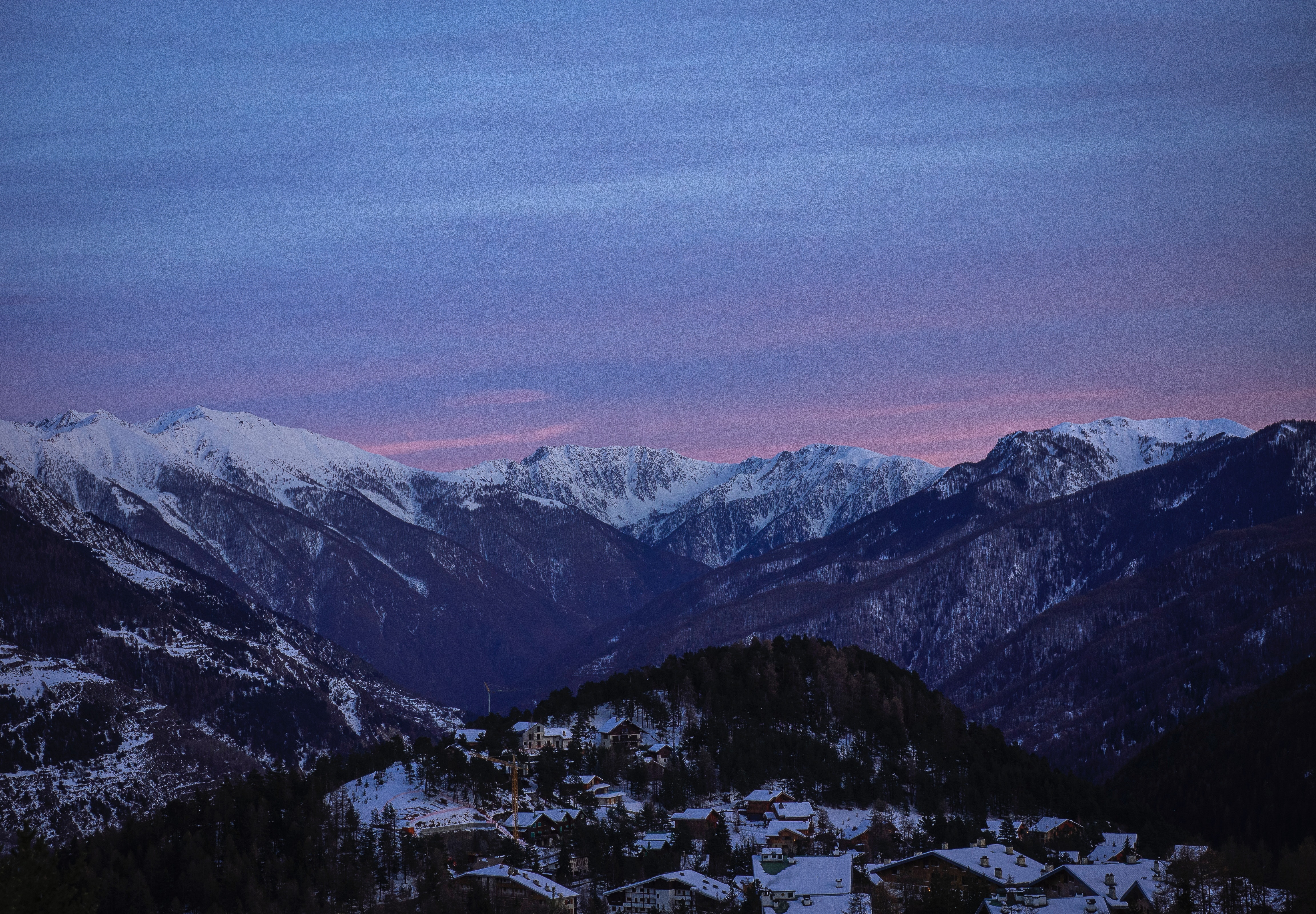 Natural Scenery - Snow Black Mountain