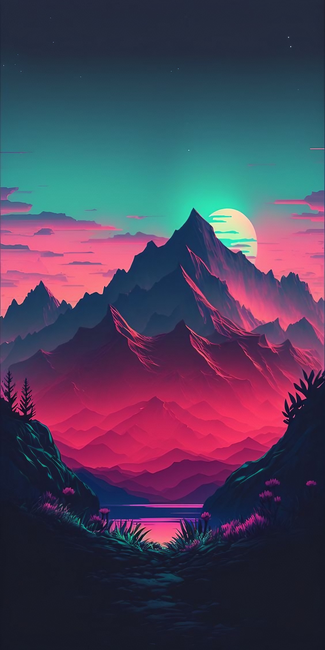 Minimalist - Artistic Mountain