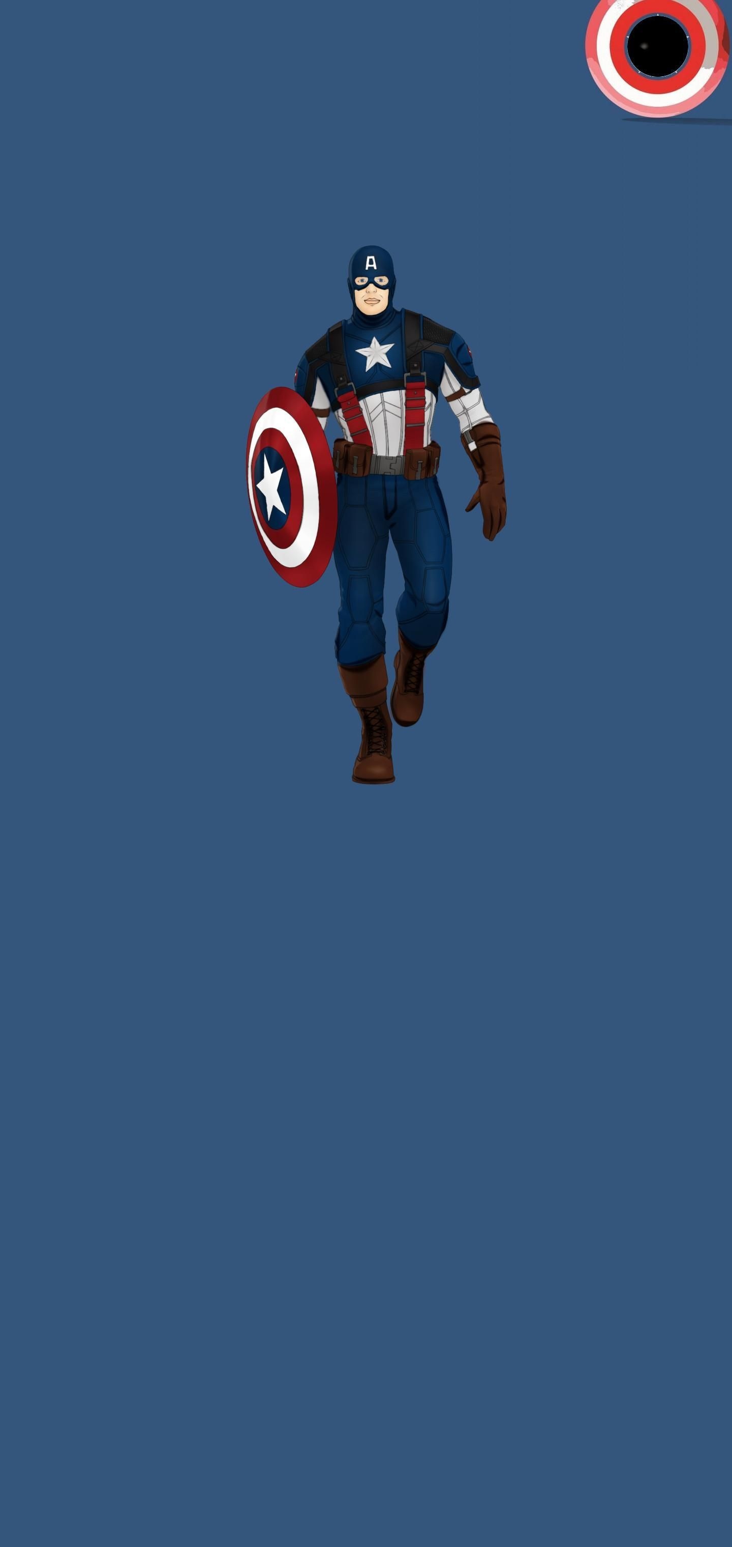 Punch Hole - Captain America