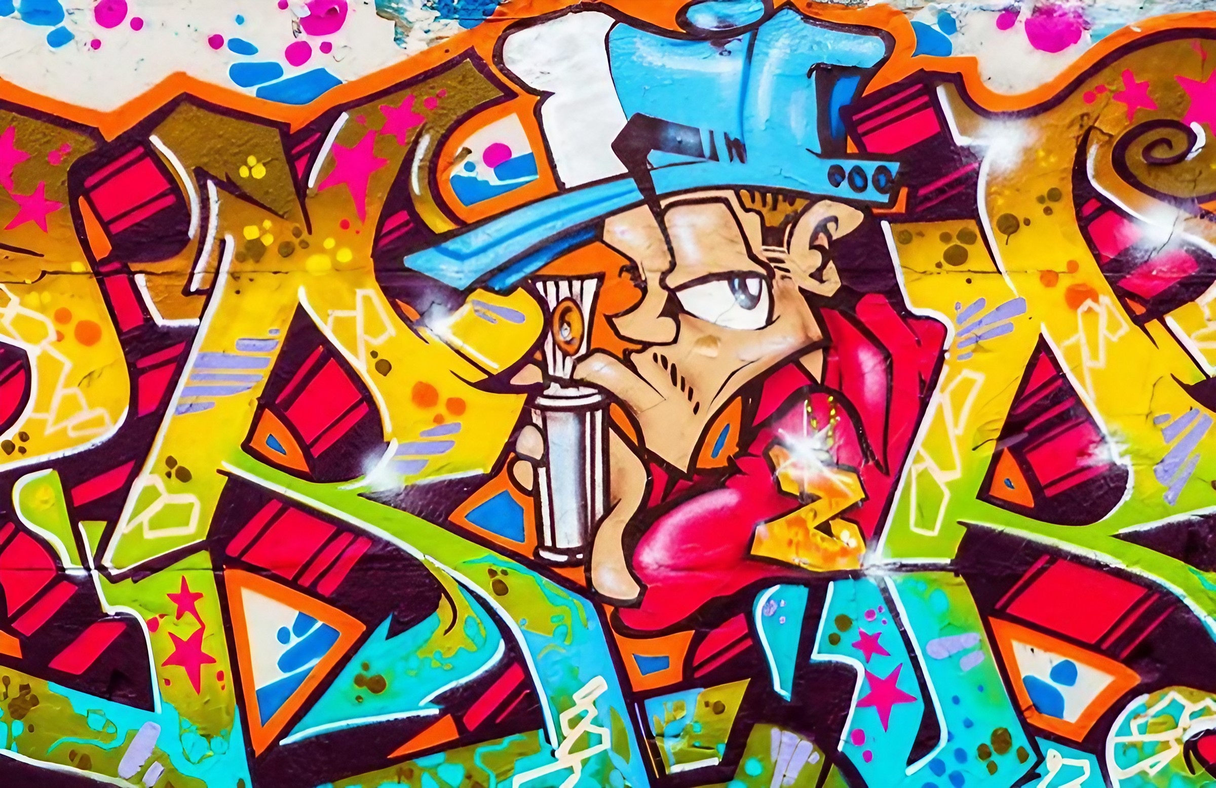 Graffiti art - Cap boy