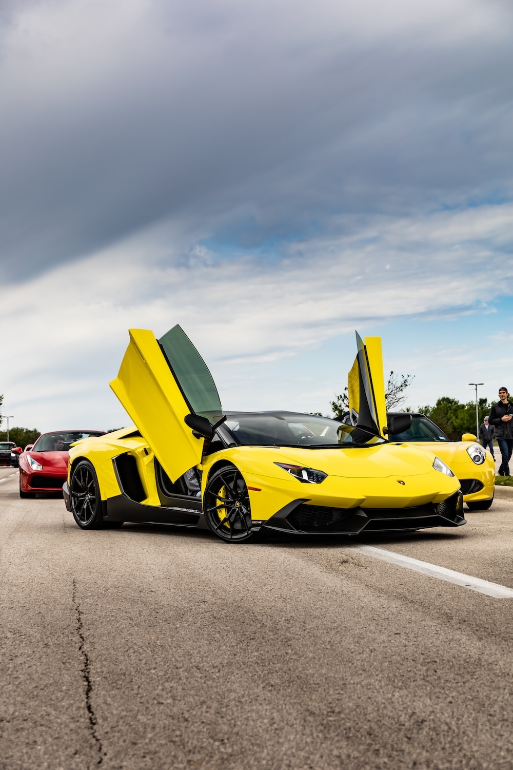 Yellow lamborghini Sport Car