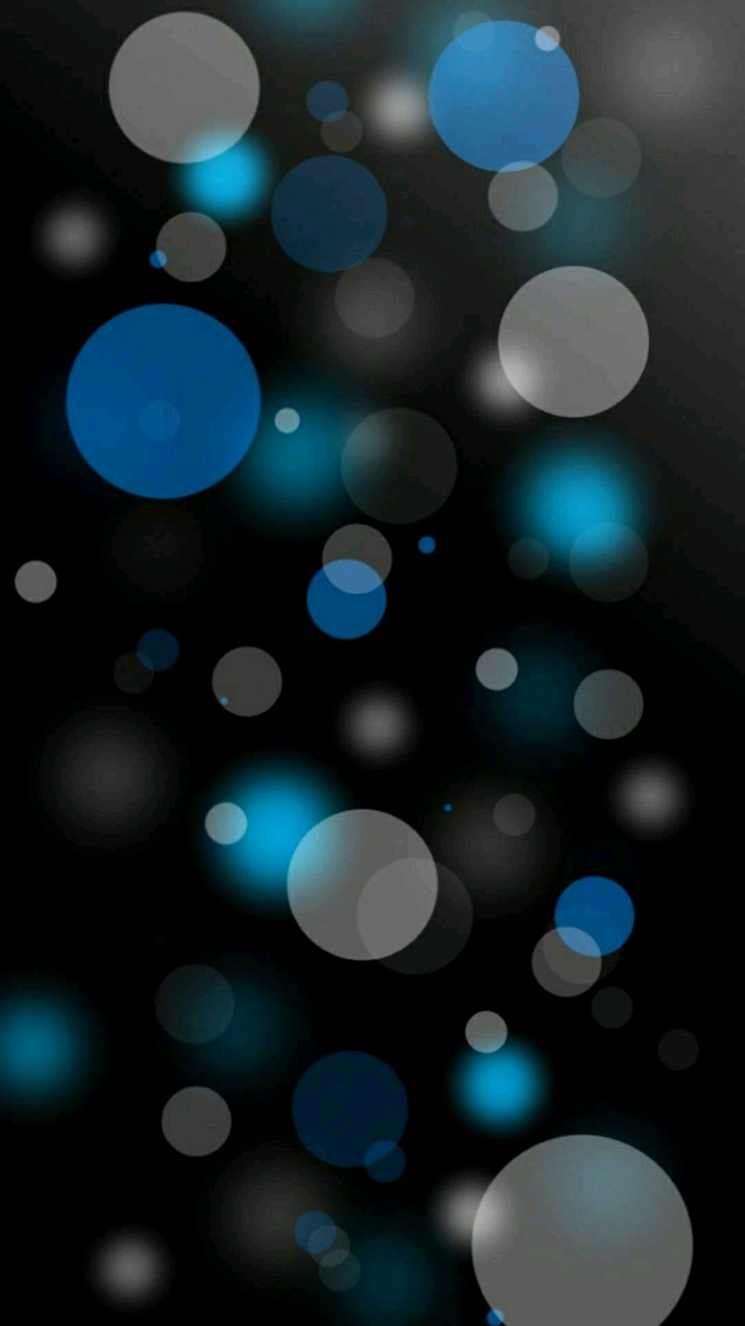 Blue and Black Bokeh