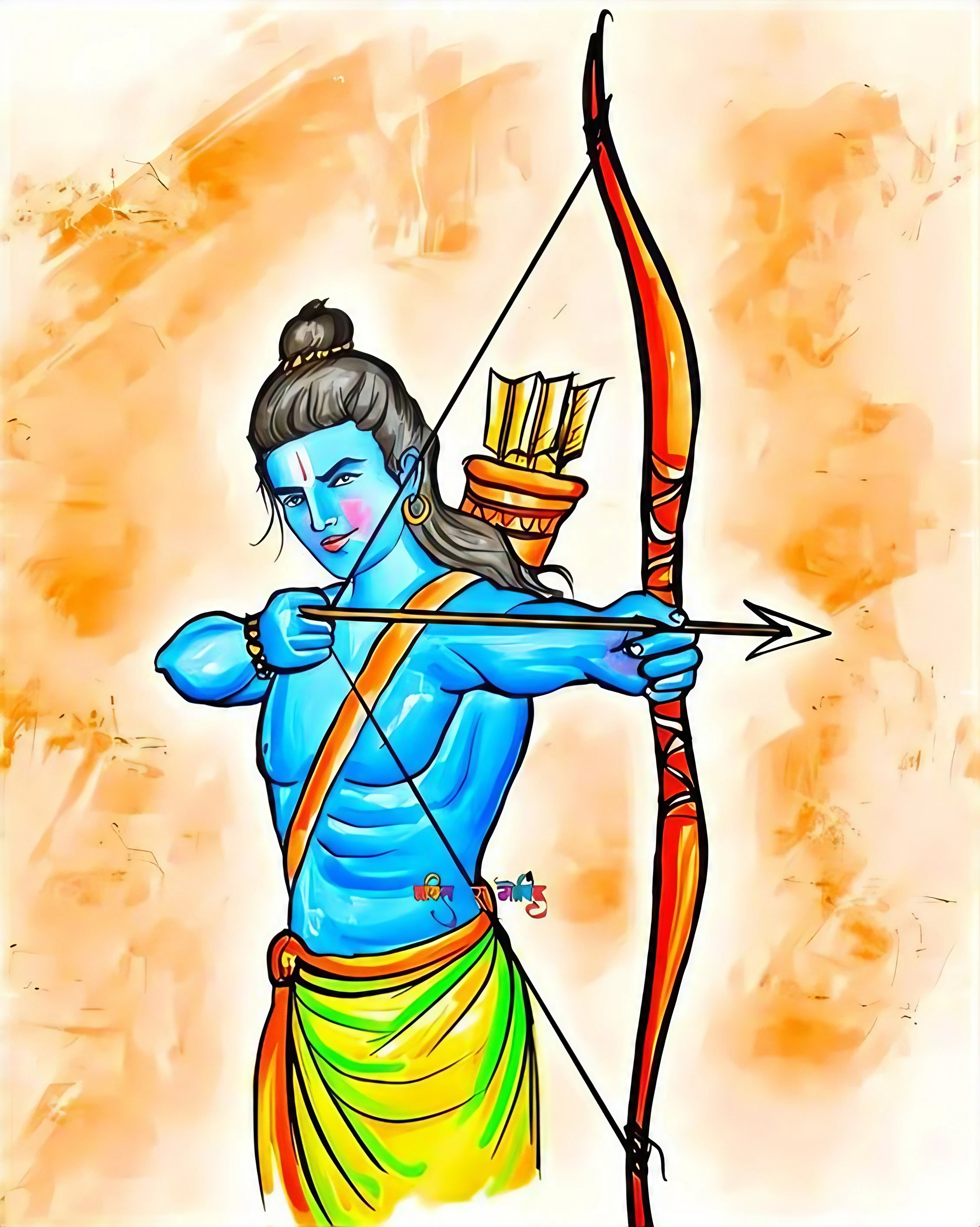 Best Shree Ram - vector art