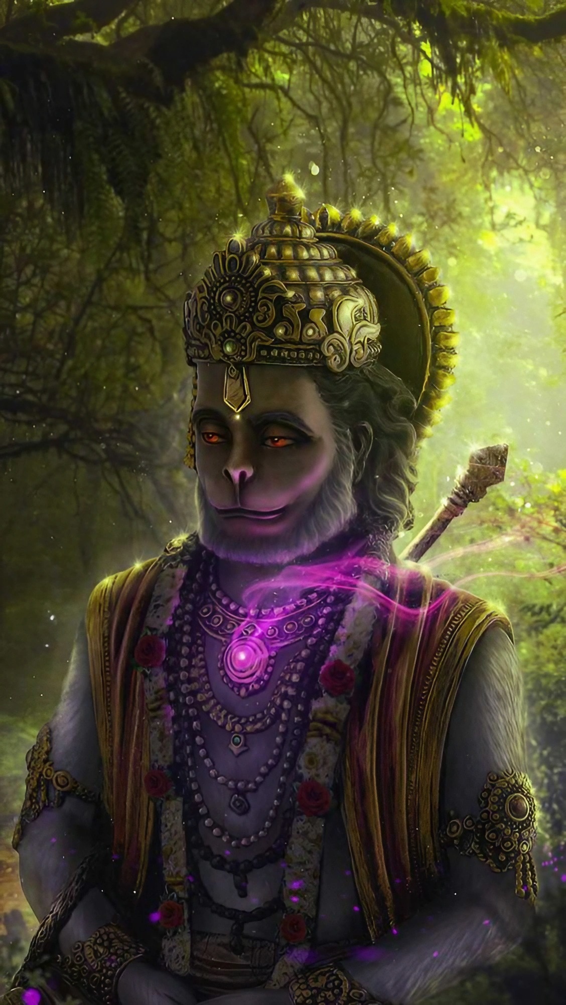 Lord Hanuman Photos - Trees Background