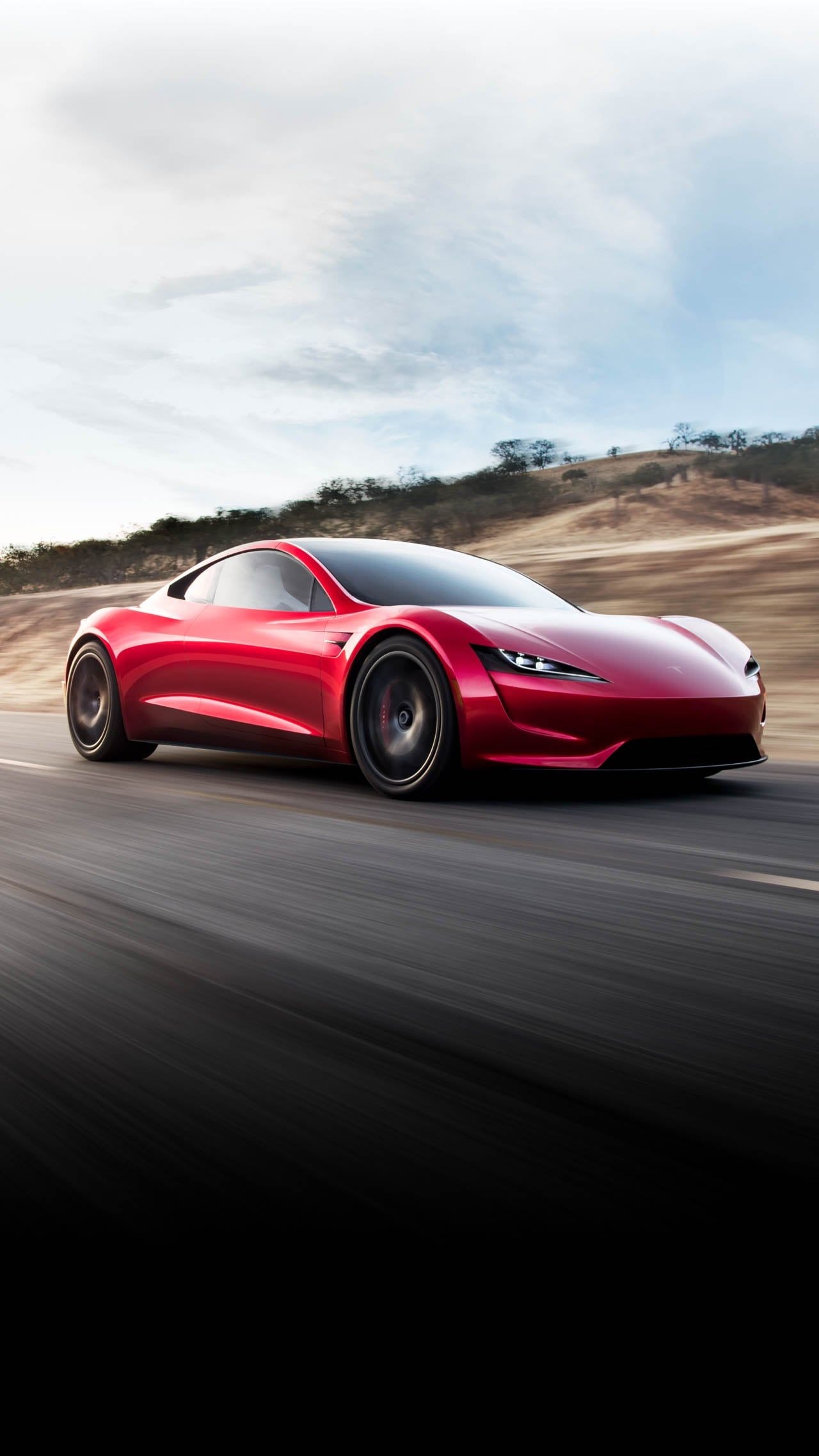 Concept cars - Red tesla Roadster