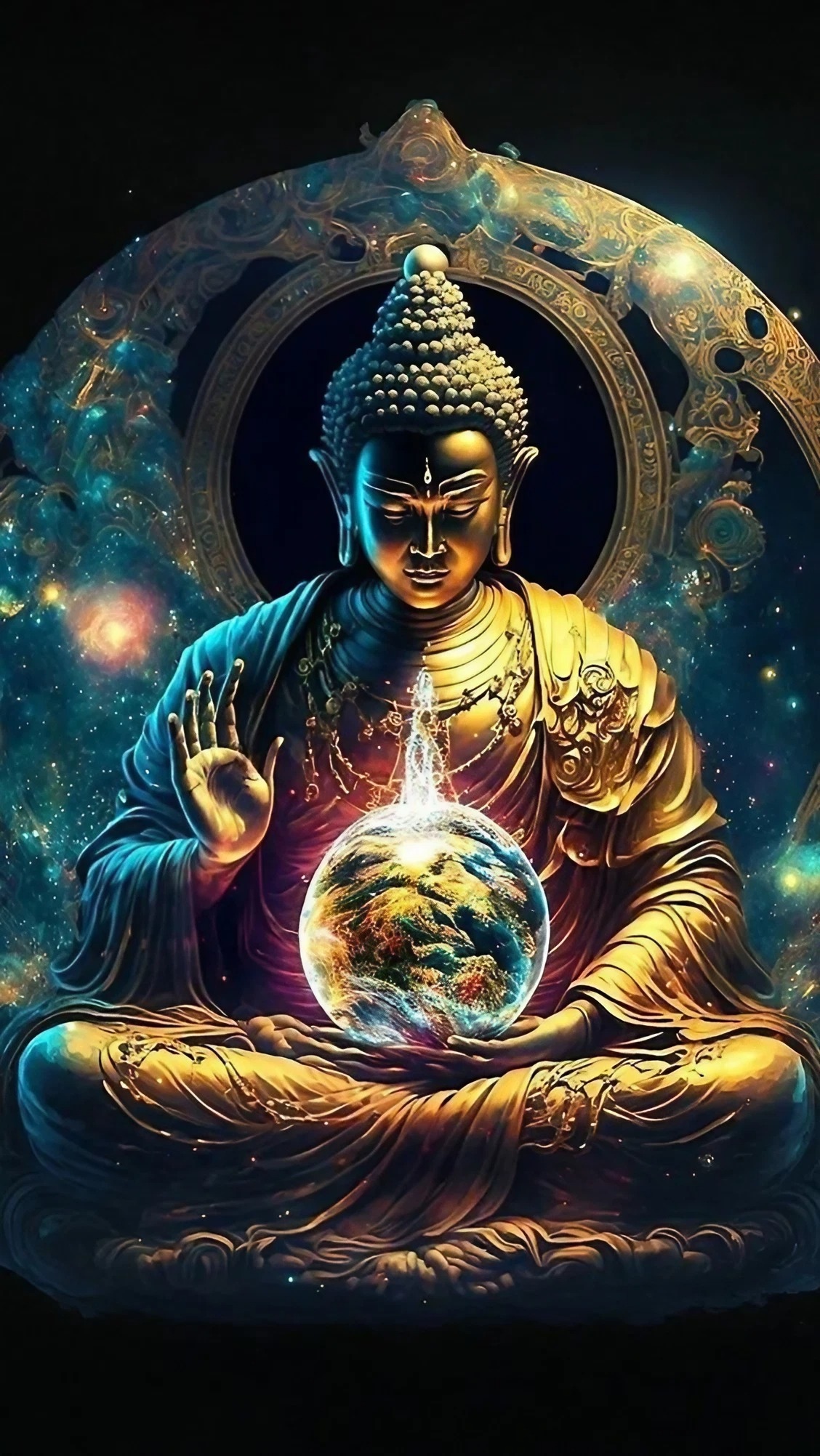 Gautam Buddha Ka - Holding Earth In Hand