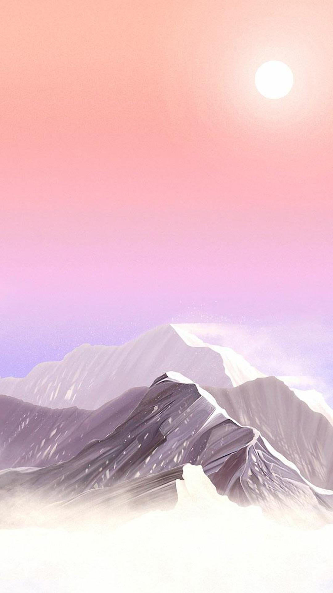 Snow Mountains Art