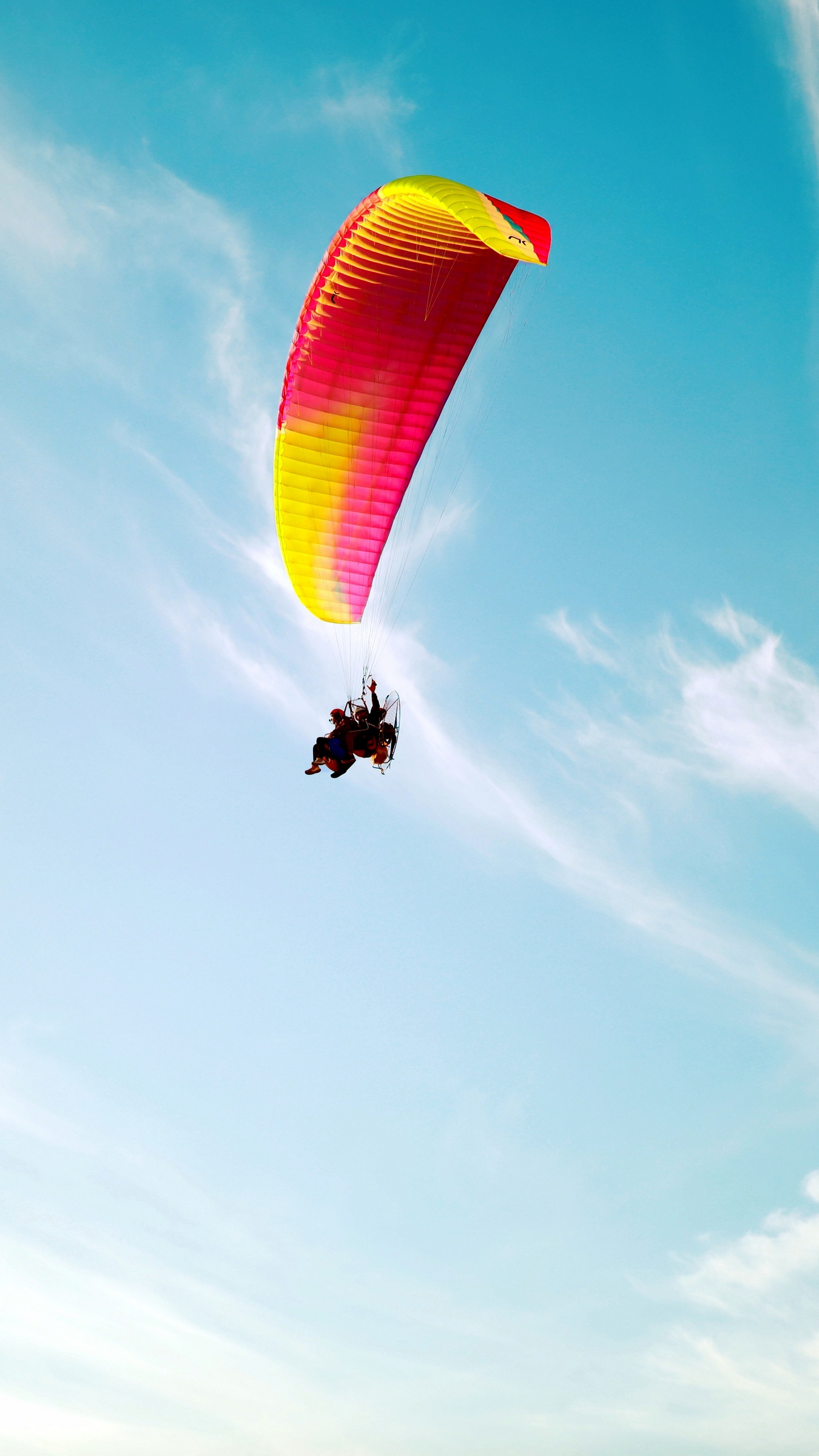 Colorful parachute